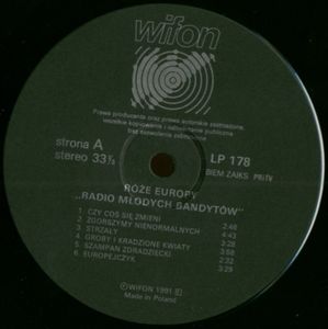 Róże Europy - Radio młodych bandytów [по заказу польской фирмы WIFON, LP 178]