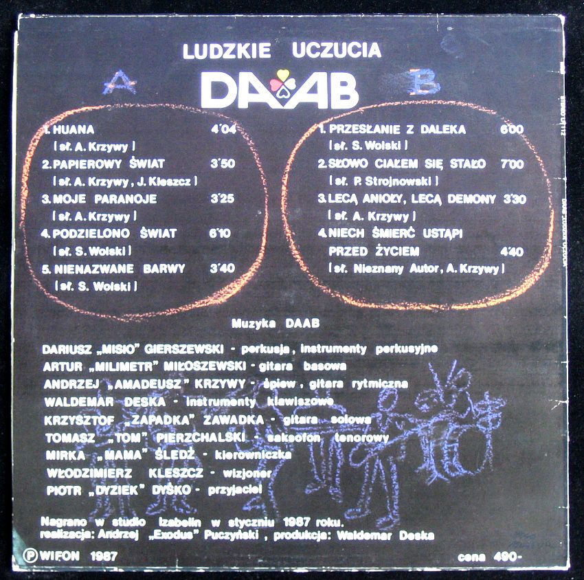 Daab - Ludzkie uczucia [по заказу польской фирмы WIFON, LP 112]