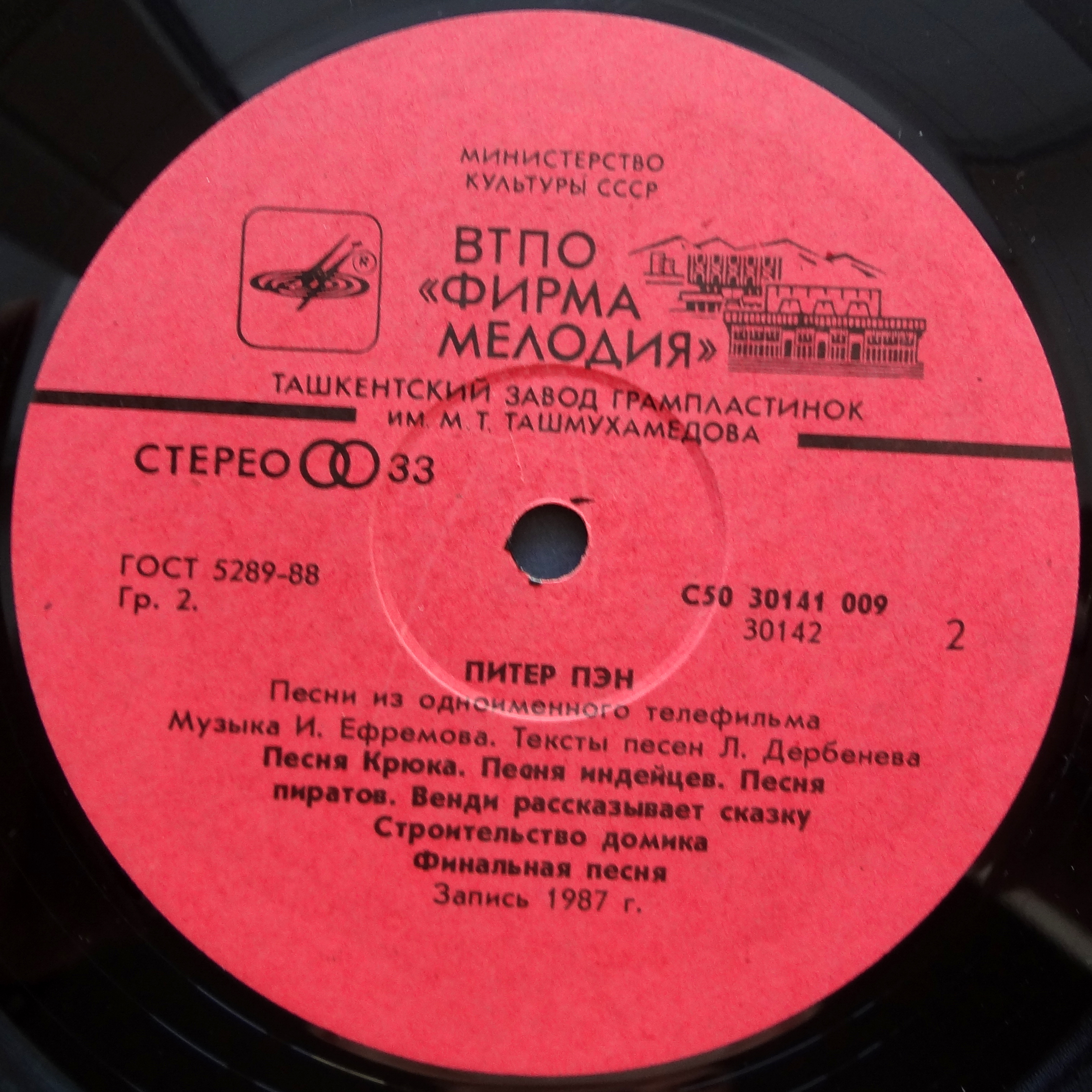 И. ЕФРЕМОВ (1939): ПЕСНИ ИЗ ТЕЛЕФИЛЬМА "ПИТЕР ПЭН" (слова Л. Дербенева)