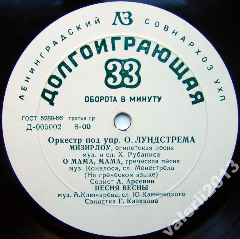 Эстрадный оркестр п/у О. Лундстрема