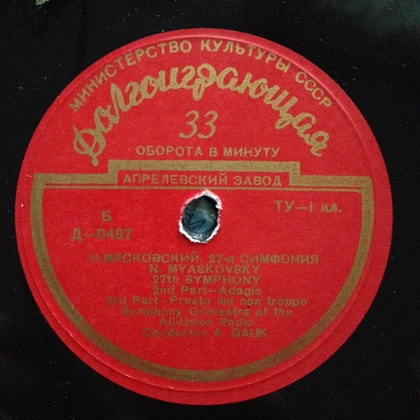 Н. Мясковский. Симфония № 27 (А. Гаук)