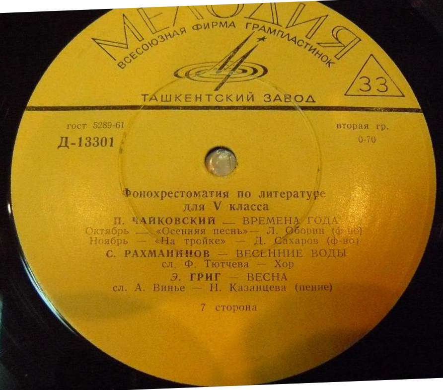 Фонохрестоматия по литературе для V класса (4/7)