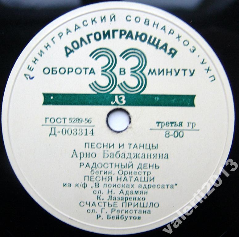 Песни и танцы А. Бабаджаняна