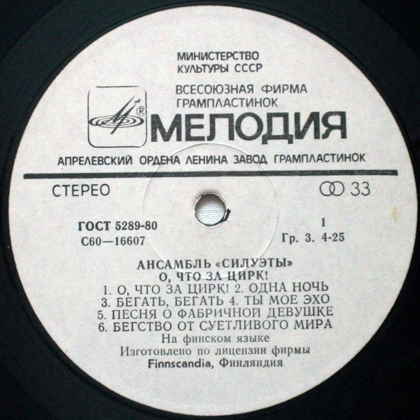 Ансамбль «Силуэты». О, что за цирк!