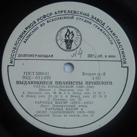 Выдающиеся пианисты прошлого (Комплект из 7 пластинок)