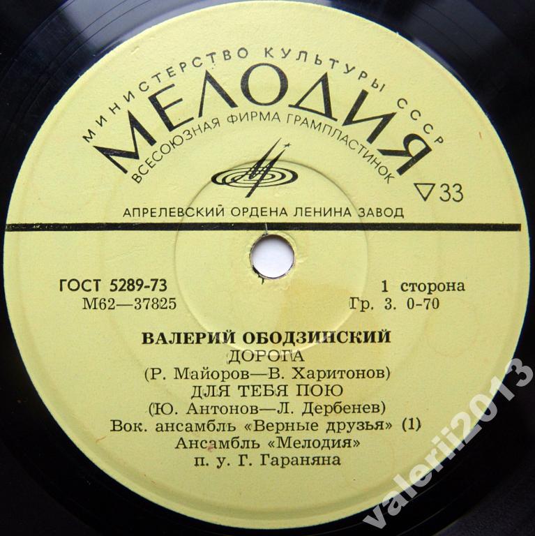 Валерий ОБОДЗИНСКИЙ