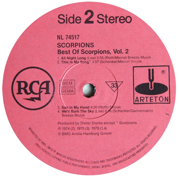 SCORPIONS «Best Of Scorpions, Vol. 2»