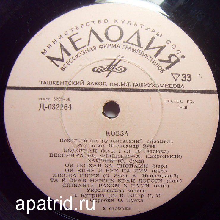 ВИА «КОБЗА». Руководитель Олександр Зуев