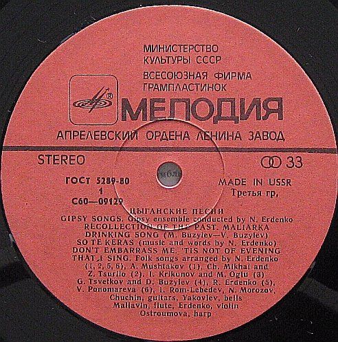Цыганские песни. Ансамбль цыган п/у Николая Эрденко