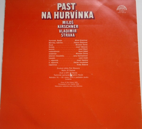 Miloš Kirschner - Vladimír Straka ‎– Past Na Hurvínka [по заказу чешской фирмы SUPRAPHON 1118 1870]