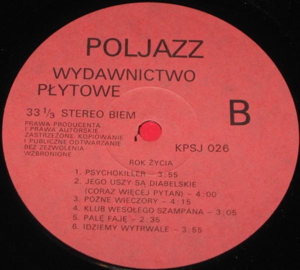 Festiwal życia - Rock życia [по заказу польской фирмы POLJAZZ, KPSJ 026]