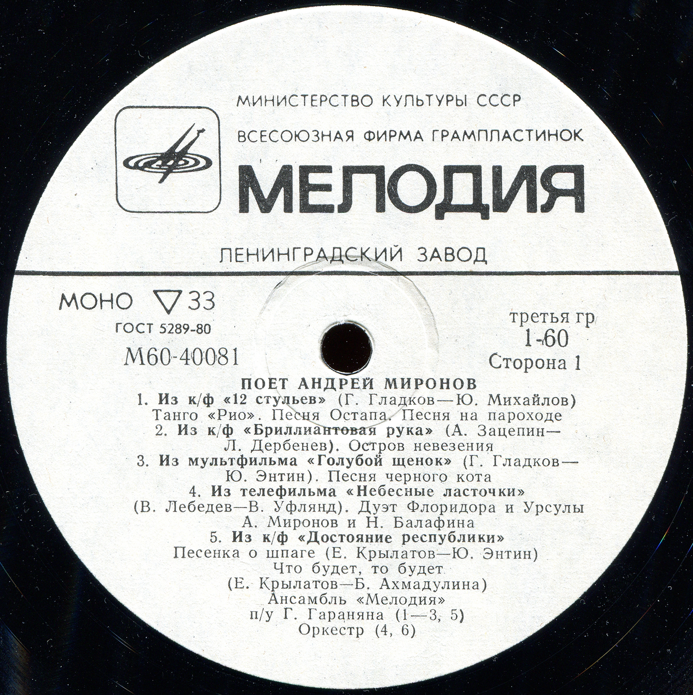 Поет Андрей Миронов