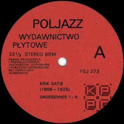Erik SATIE: Muzyka fortepianowa (Johannes Cernota, klavier) [по заказу польской фирмы POLJAZZ, PSJ273]