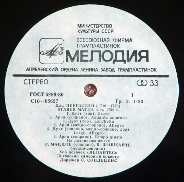 Дж. ПЕРГОЛЕЗИ (1710 – 1736). «Stabat Mater»