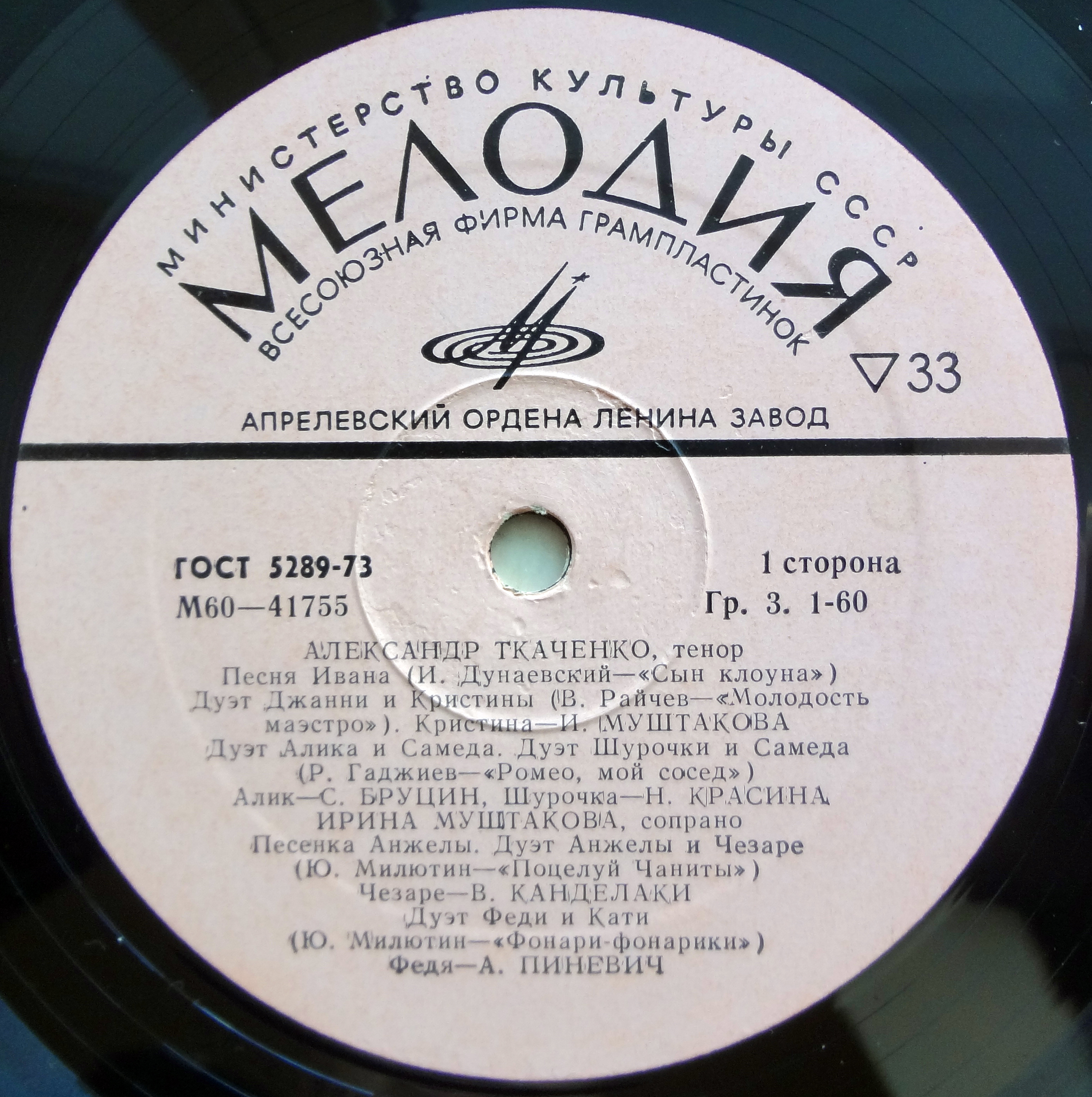 Александр Ткаченко, Ирина Муштакова - Арии и сцены из оперетт