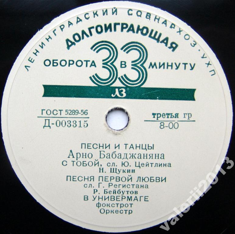 Песни и танцы А. Бабаджаняна