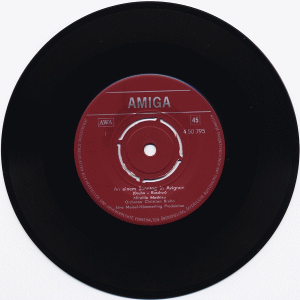 Мирей МАТЬЕ -  An Einem Sonntag In Avignon [по заказу немецкой фирмы AMIGA 4 50 795]