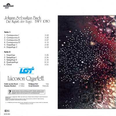 Lücoson Quartett - Johann Sebastian Bach - Die Kunst der Fuge BWV1080 [по заказу польской фирмы POLJAZZ, PSJ 179]
