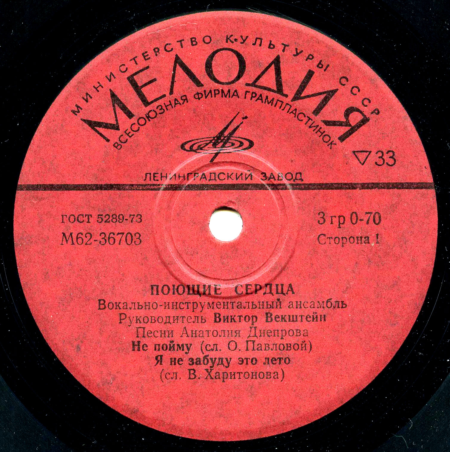 ВИА "ПОЮЩИЕ СЕРДЦА". Песни Анатолия Днепрова