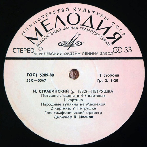 И. СТРАВИНСКИЙ (1882–1971): «Петрушка», потешные сцены в 4-х картинах (К. Иванов)