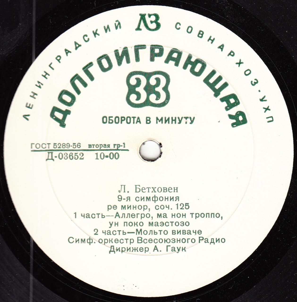 Л. БЕТХОВЕН: Симфония № 9 / Фантазия для ф-но, хора и оркестра