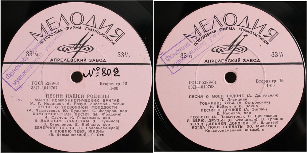 Антология русской советской песни. Песни нашей Родины (8)