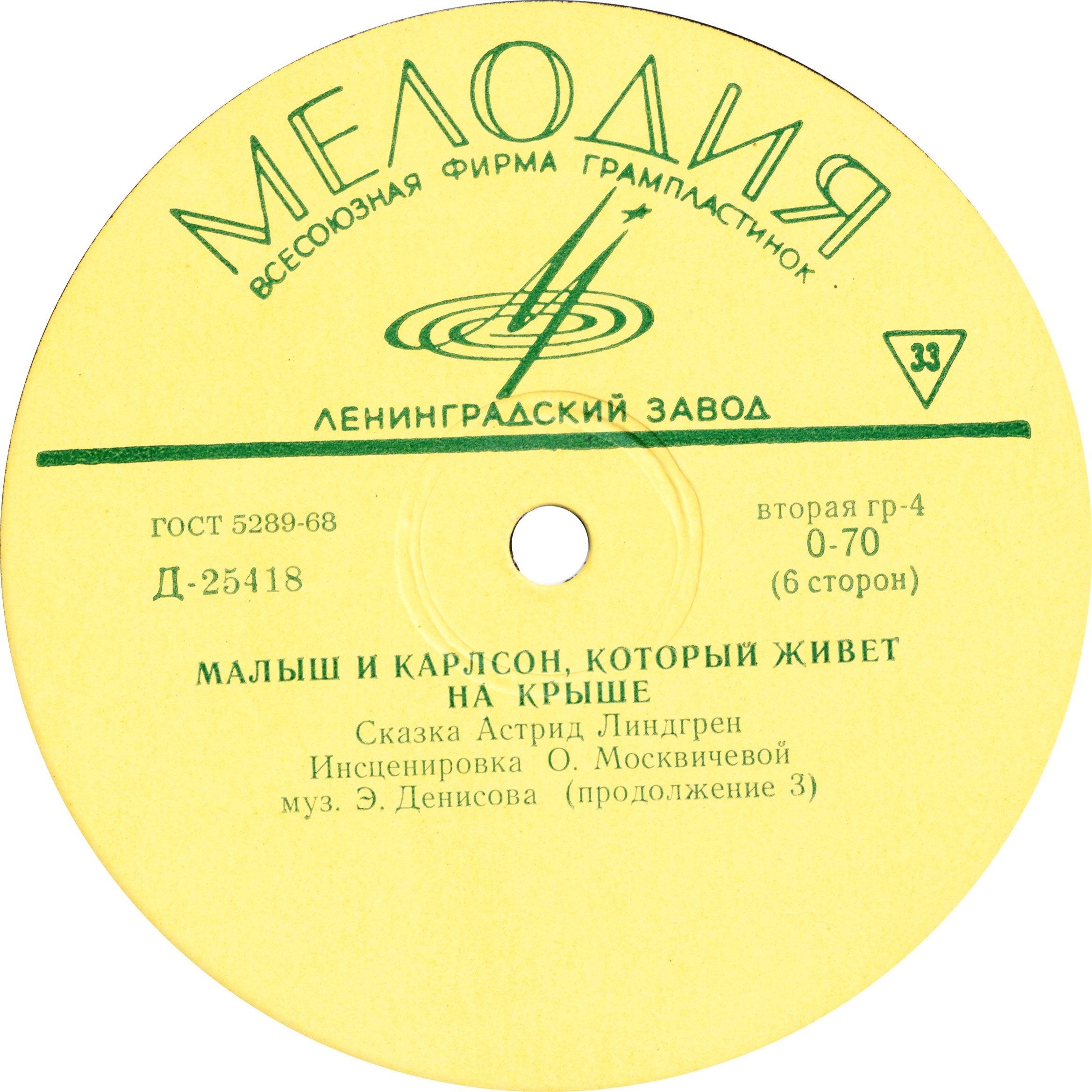 А. Линдгрен (1907-2002). Малыш и Карлсон, который живёт на крыше