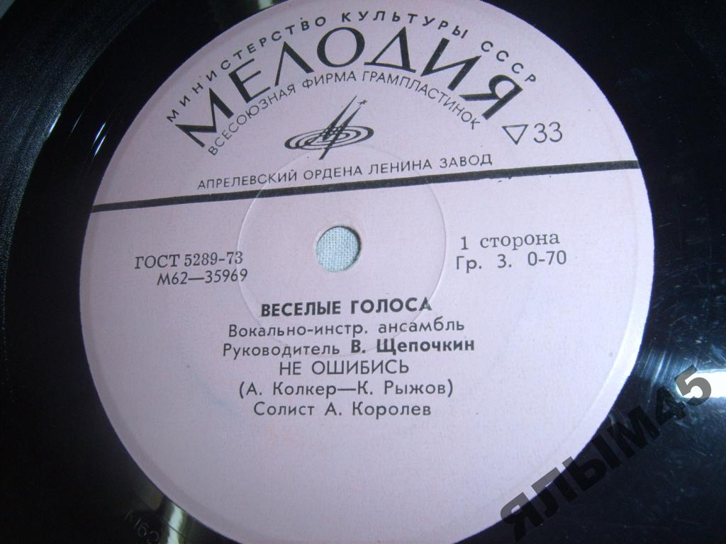 ВИА "Веселые голоса"
