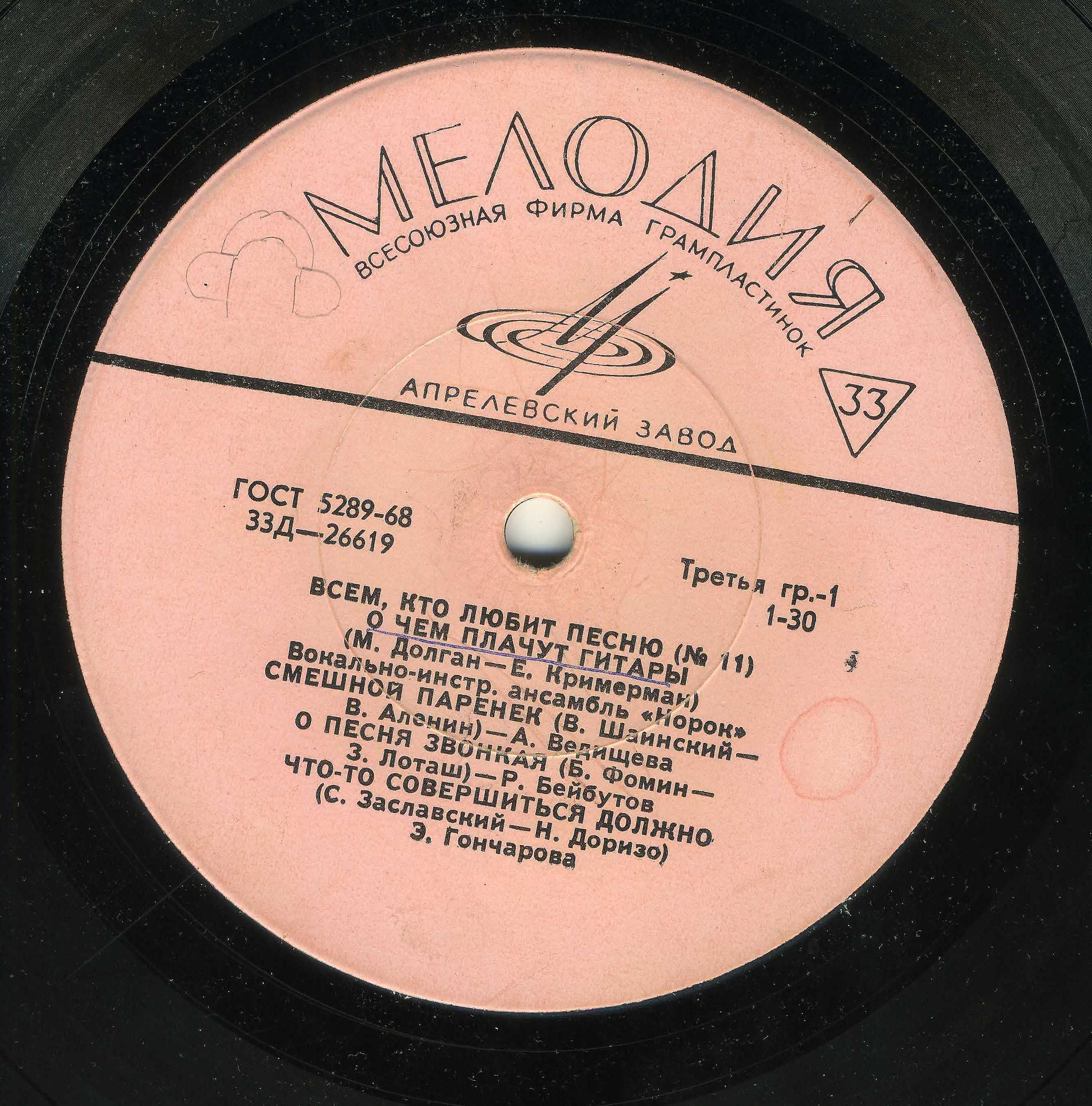 Всем, кто любит песню (№ 11)