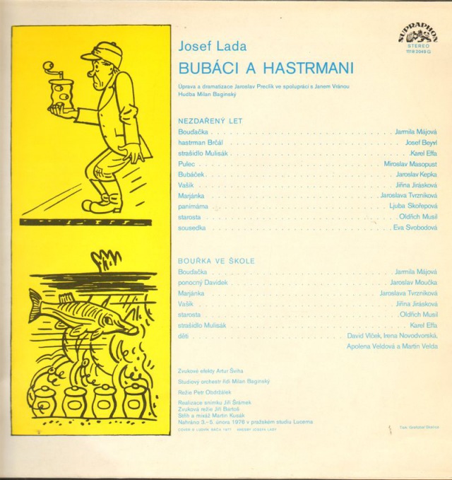 Josef Lada - Bubaci A Hastrmani  [по заказу чешской фирмы SUPRAPHON 1118 2049]