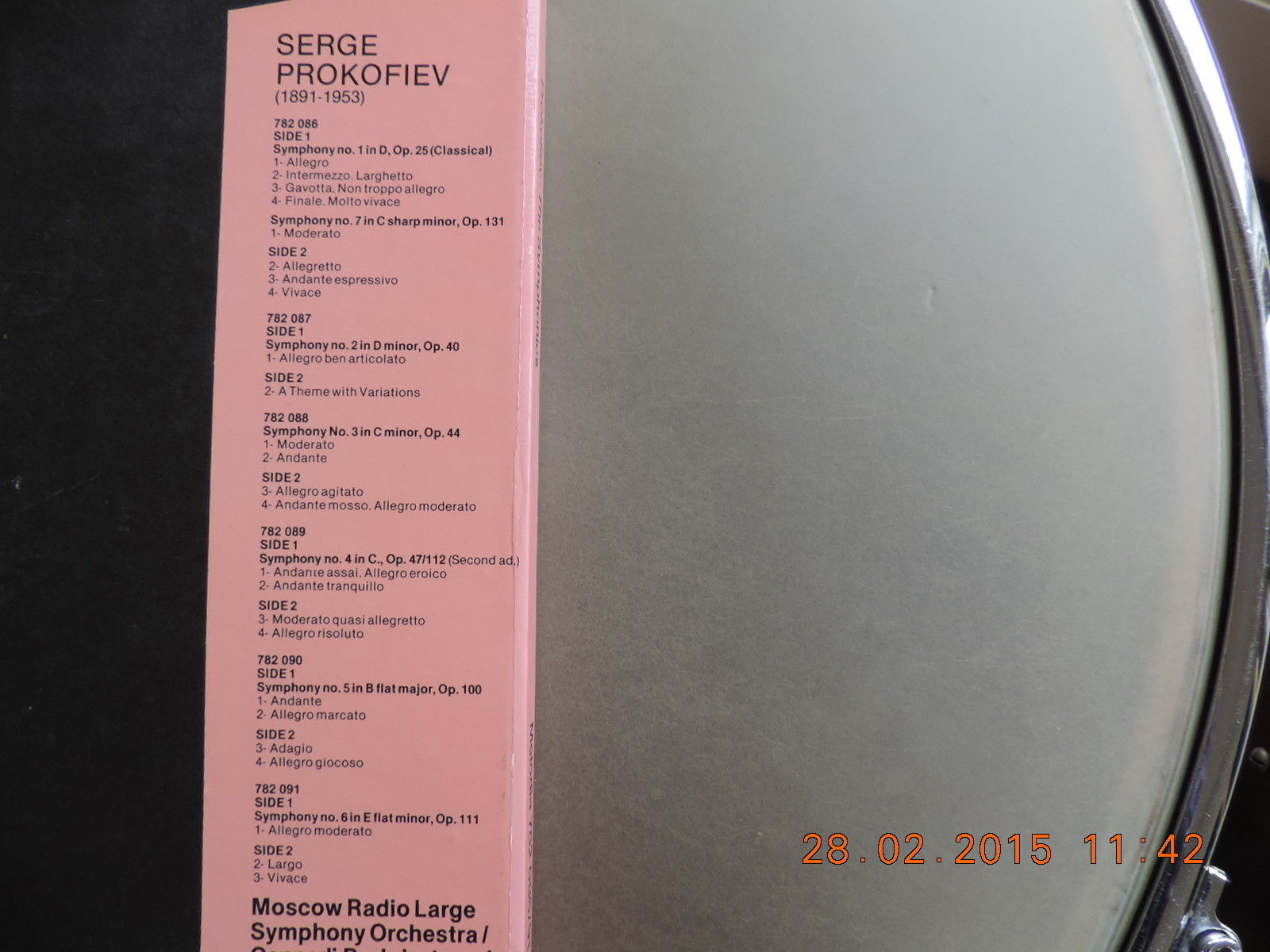 С. ПРОКОФЬЕВ (1891—1953). Симфония № 6 ми бемоль минор, соч. 111 (Г. Рождественский)