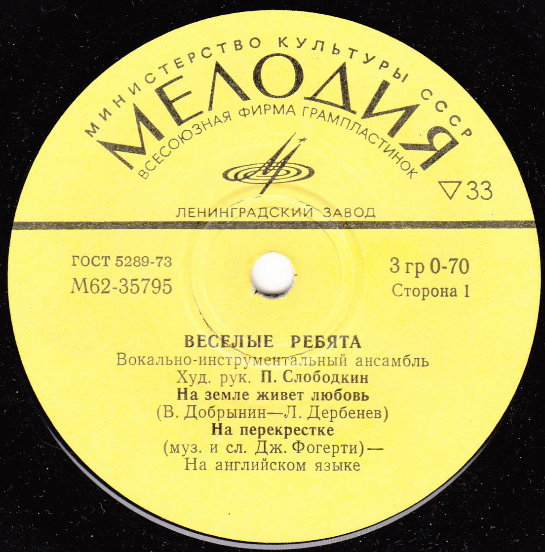 ВИА «Весёлые ребята»