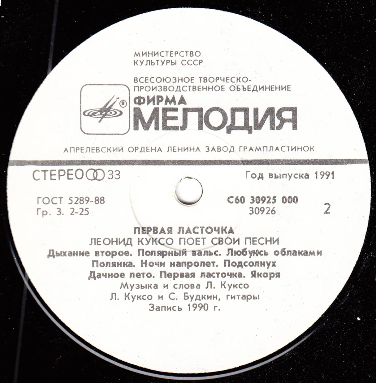 Леонид Куксо - Первая ласточка