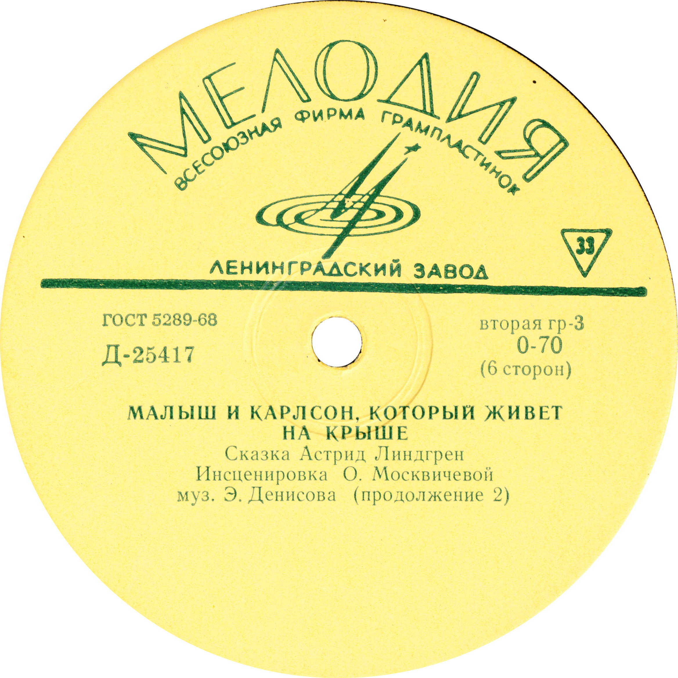 А. Линдгрен (1907-2002). Малыш и Карлсон, который живёт на крыше