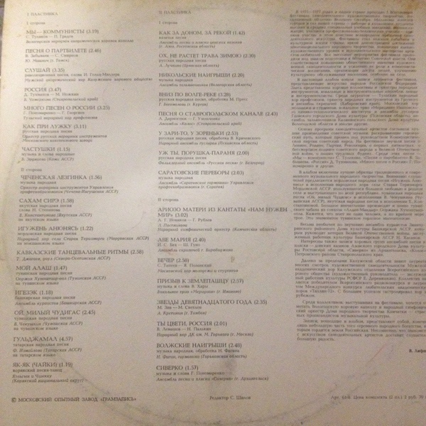 Поют и играют лауреаты всесоюзного фестиваля самодеятельного художественного творчества трудящихся РСФСР