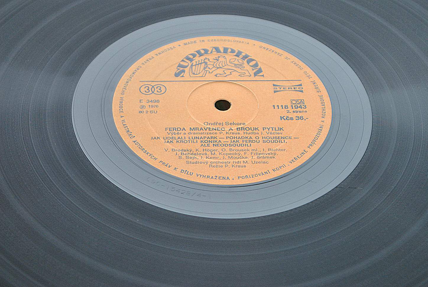 Ondřej Sekora ‎– Ferda Mravenec A Brouk Pytlík  [по заказу чешской фирмы SUPRAPHON 1118 1943]