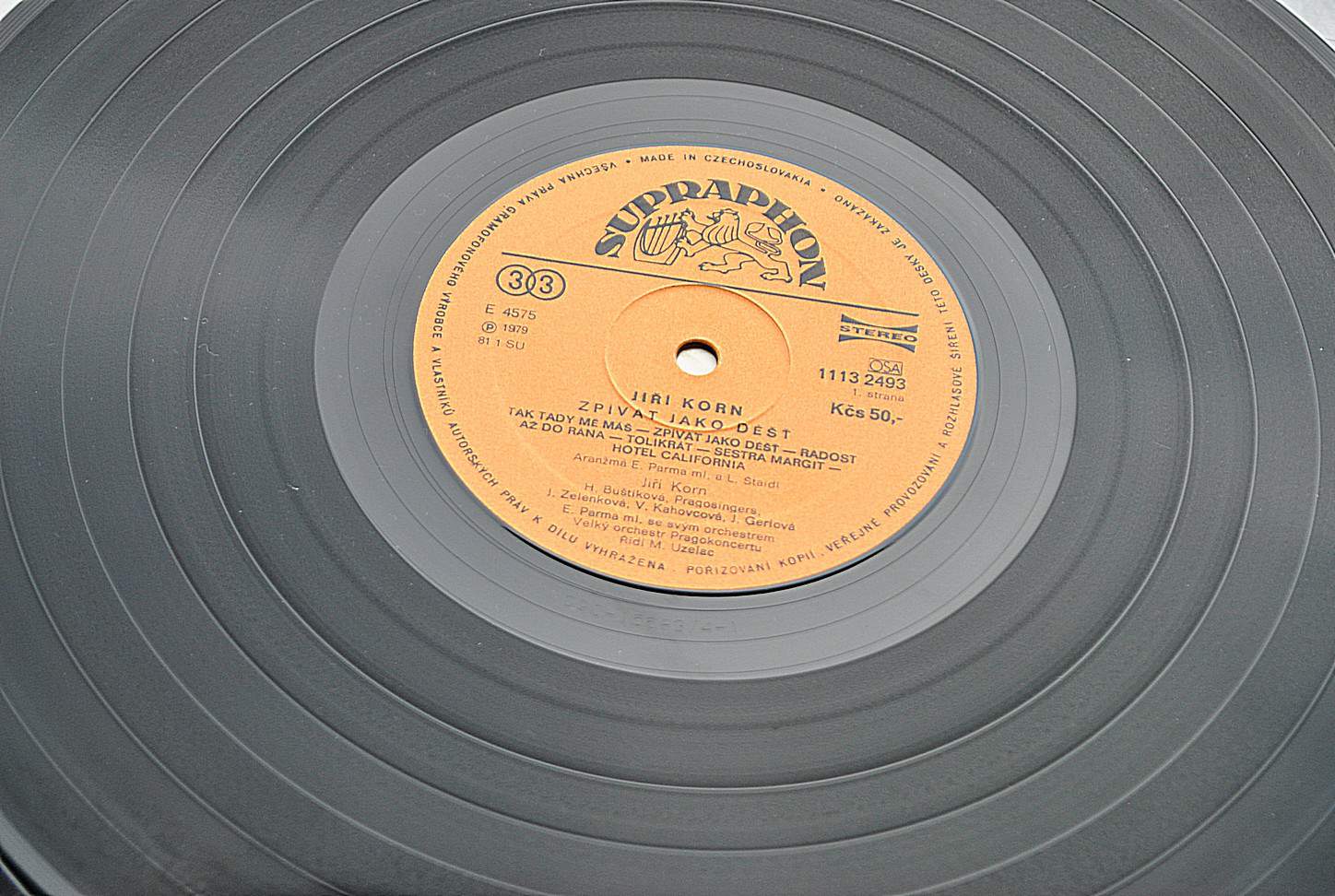 Jiří Korn ‎– Zpívat Jako Déšť [по заказу чешской фирмы SUPRAPHON, 1113 2493]