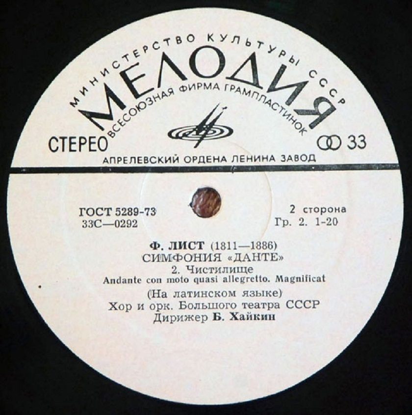 Ф. ЛИСТ (1811–1886). Симфония «Данте» (Б. Хайкин)