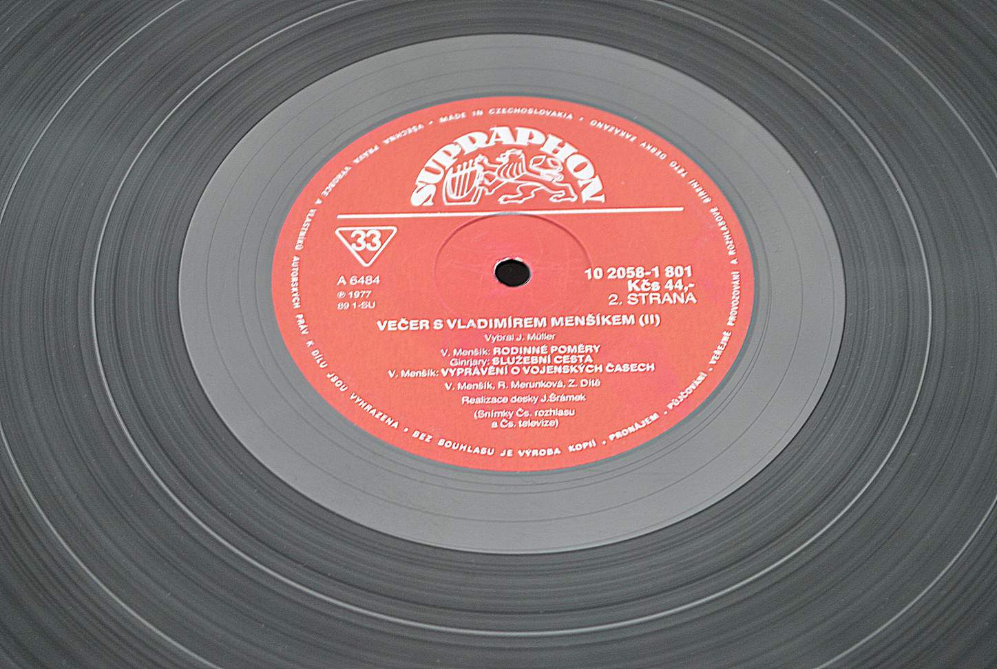 Večer S Vladimírem Menšíkem (II)  [по заказу чешской фирмы SURPAPHON 1018 2058]