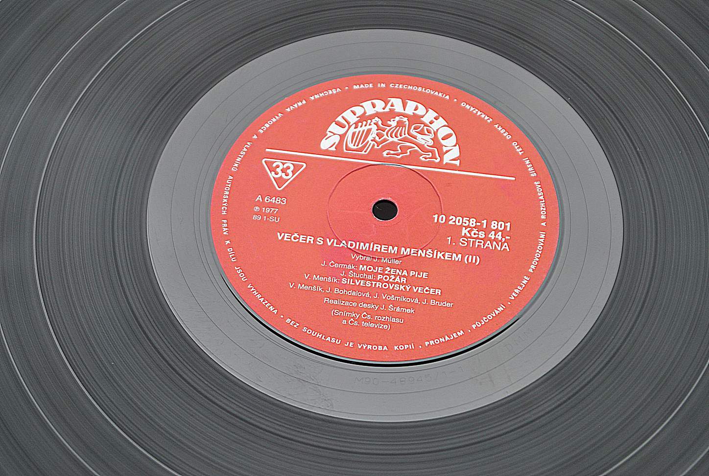 Večer S Vladimírem Menšíkem (II)  [по заказу чешской фирмы SURPAPHON 1018 2058]