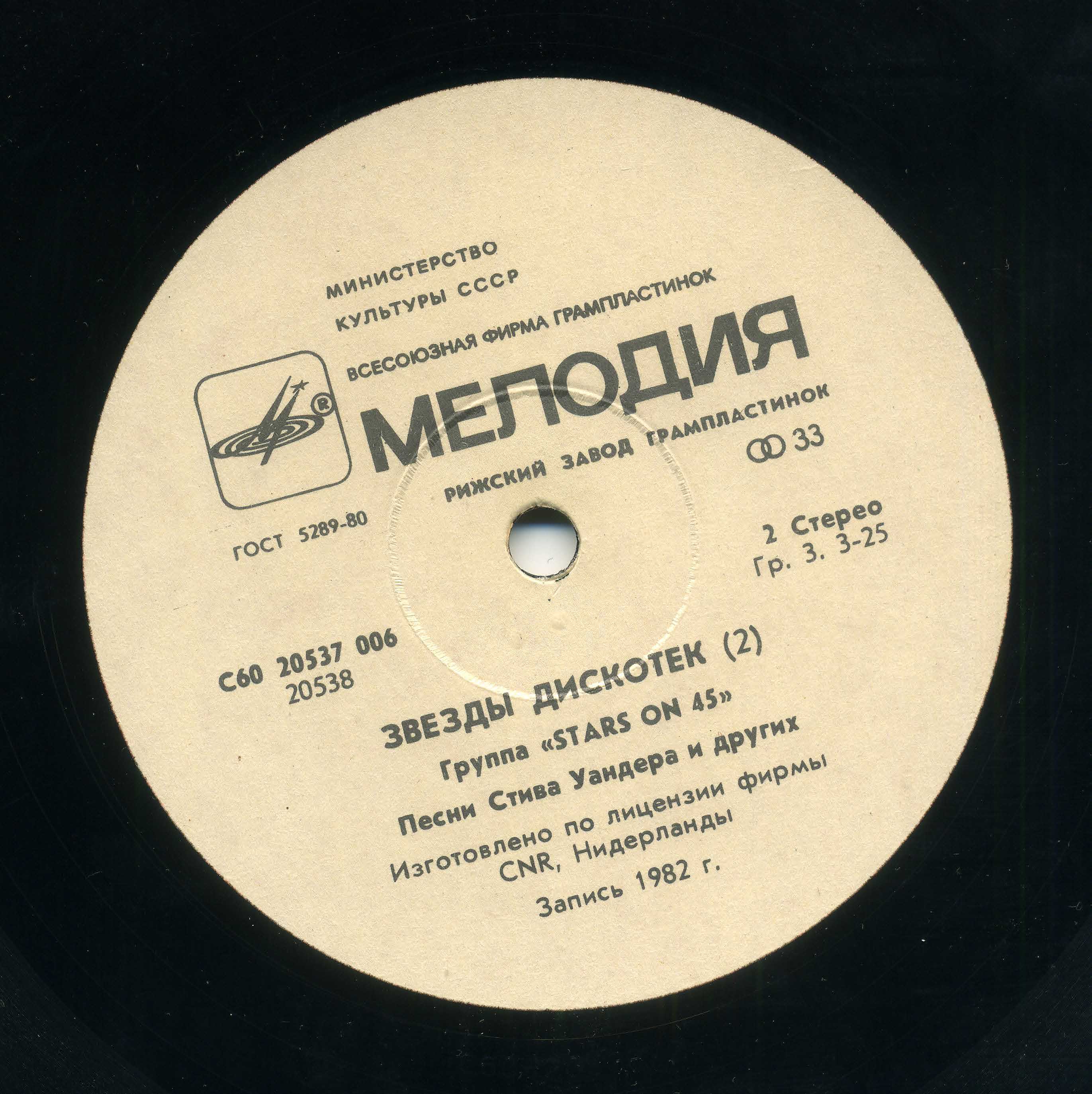 Звезды дискотек (2). Группа «Stars on 45»