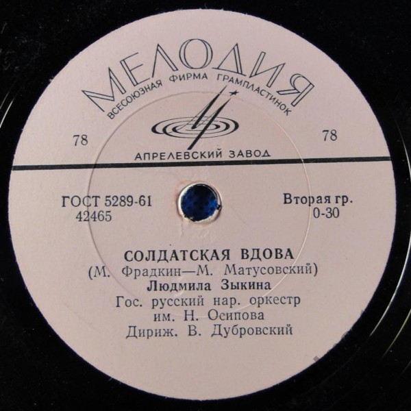 Людмила Зыкина — Солдатская вдова / Ой, снег-снежок