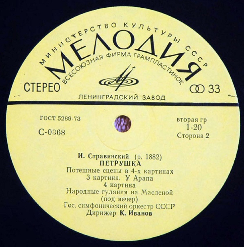 И. СТРАВИНСКИЙ (1882–1971): «Петрушка», потешные сцены в 4-х картинах (К. Иванов)