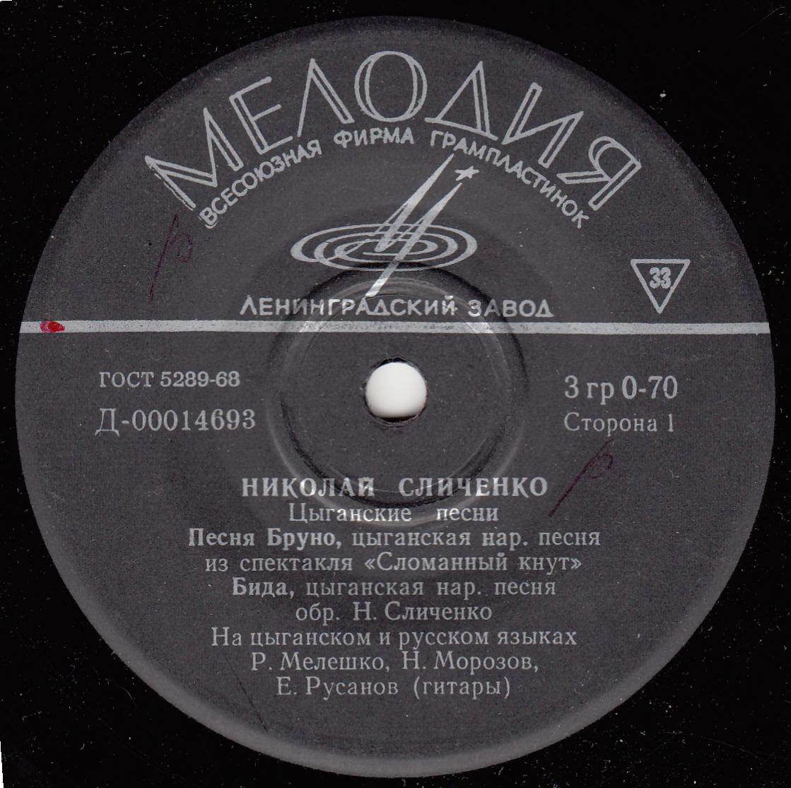 Николай Сличенко. Цыганские песни