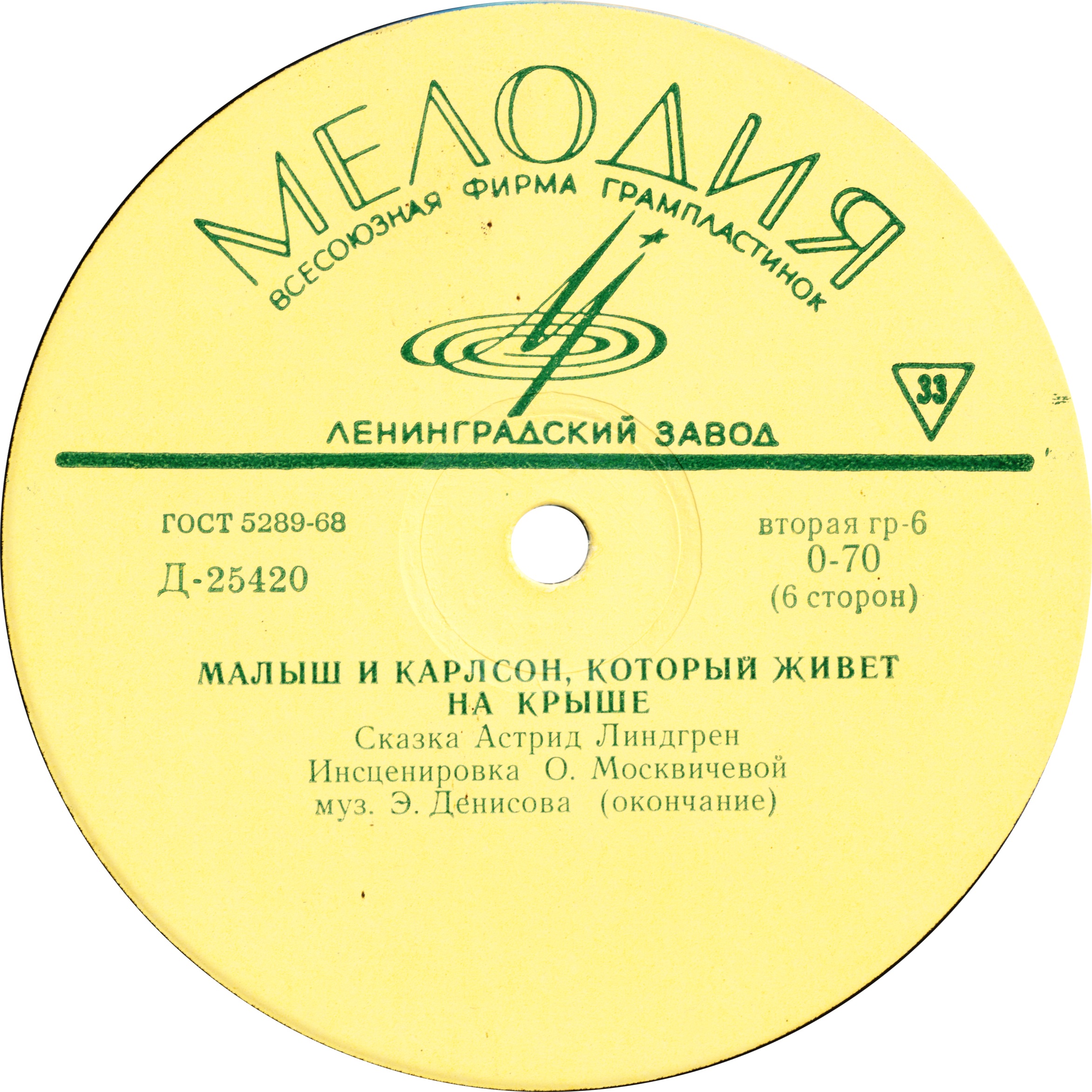 А. Линдгрен (1907-2002). Малыш и Карлсон, который живёт на крыше