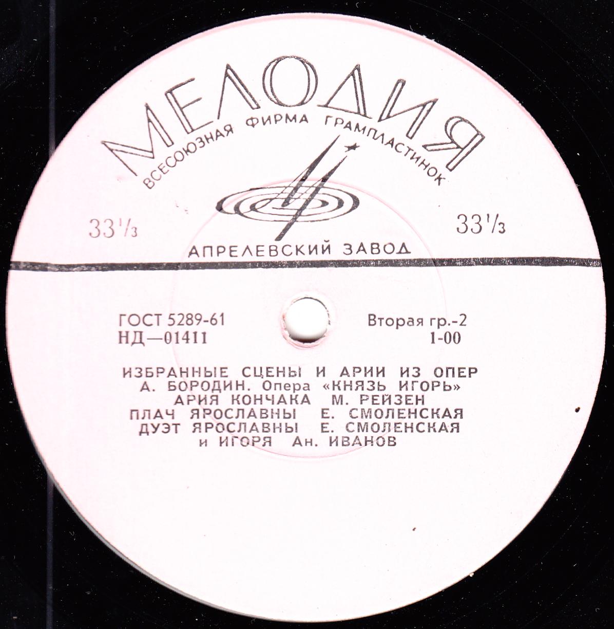 А. Бородин. «Князь Игорь». Избранные сцены и арии из опер