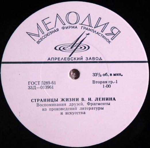 Страницы жизни В.И.Ленина