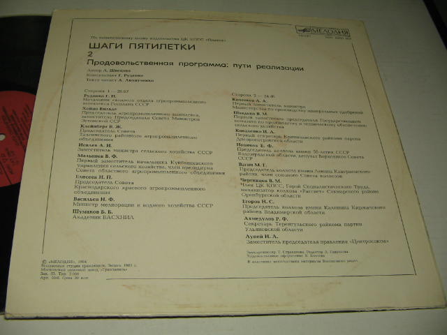 ШАГИ ПЯТИЛЕТКИ. Выпуск 2: Продовольственная программа: пути реализации (документальная композиция)