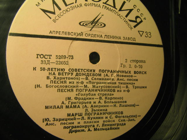 ПЕСНИ О СОВЕТСКИХ ПОГРАНИЧНИ­КАХ