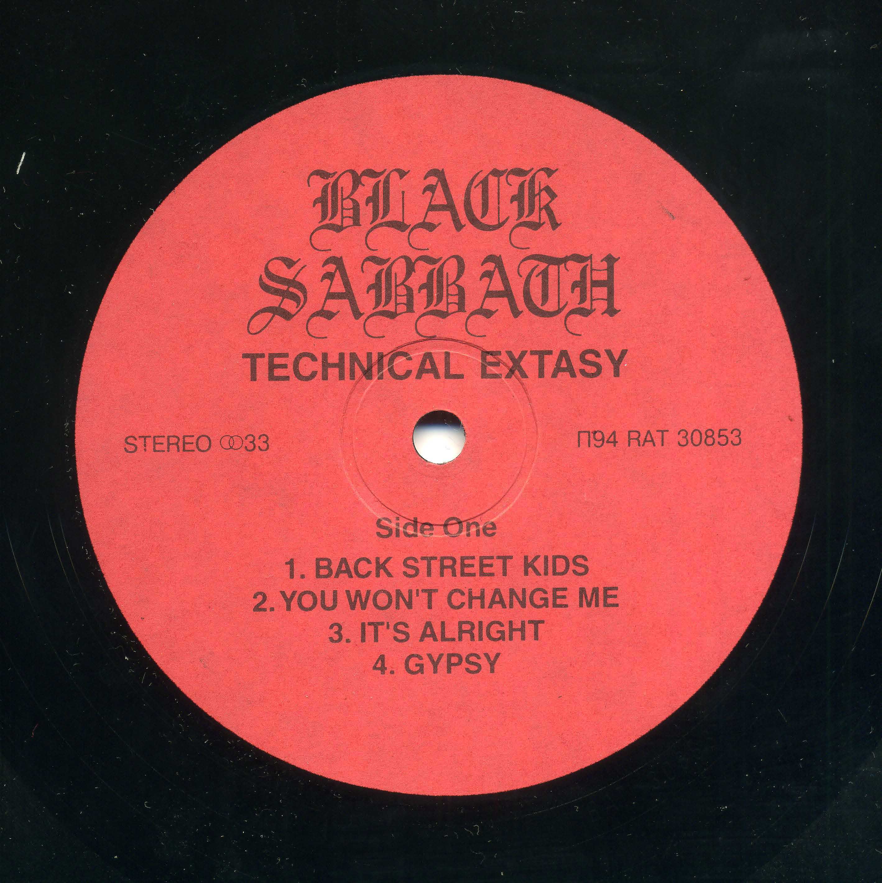 BLACK SABBATH. . Technical Ecstasy
